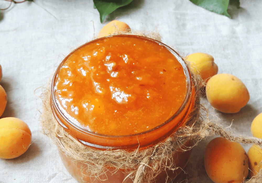 Apricot paste is a great example of a whole food sugar, as seen here in the photo.